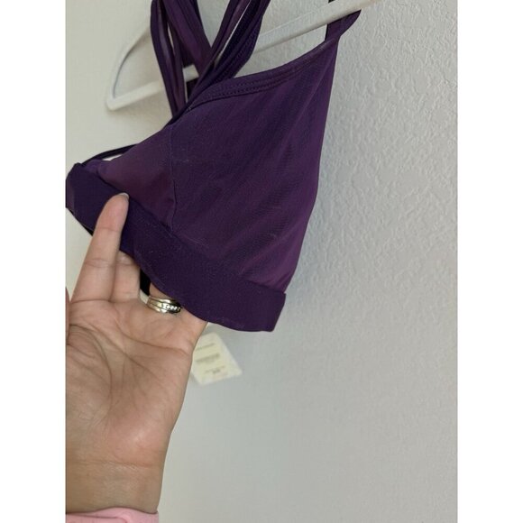 Fabletics Faye Mesh High Impact Sports Bra Luxe Purple Women’s Size Small NEW - Picture 10 of 11